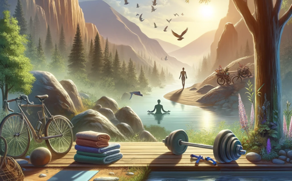 A serene scene depicting the essence of tranquility and well-being, symbolizing the journey towards overcoming addiction.