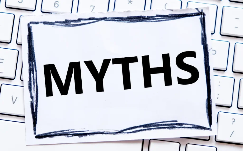 Myths text concept