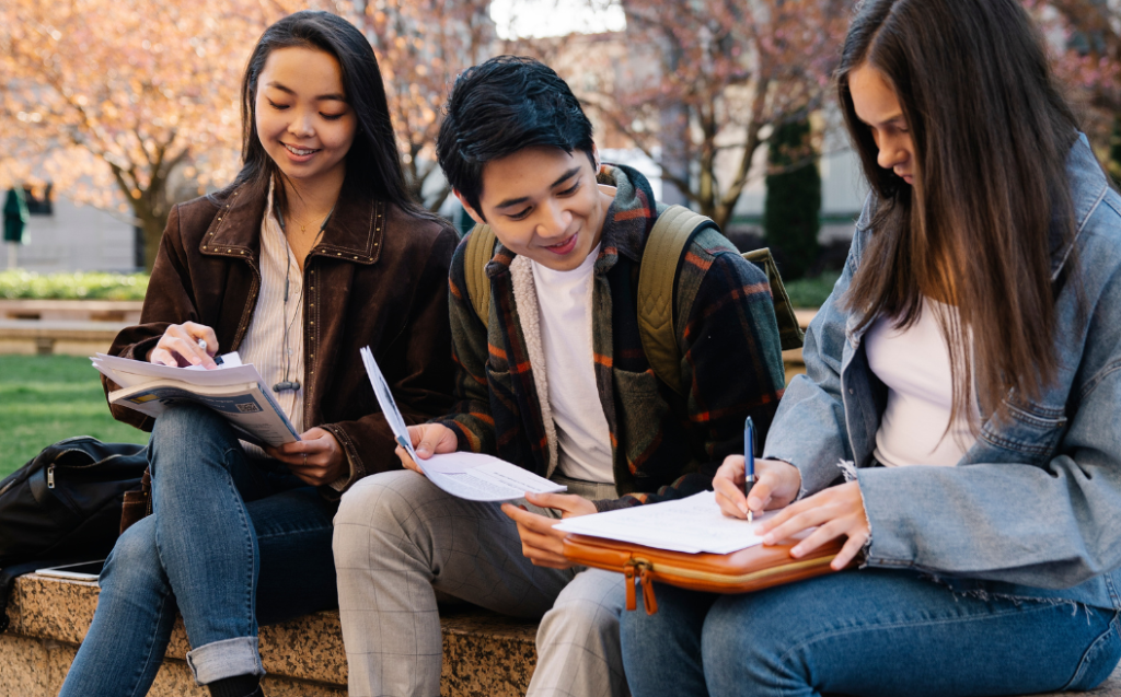 Students studying Together
