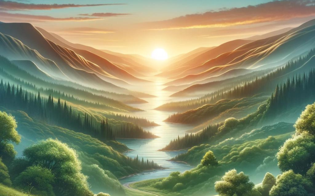 A serene landscape symbolizing the journey to long-term sobriety